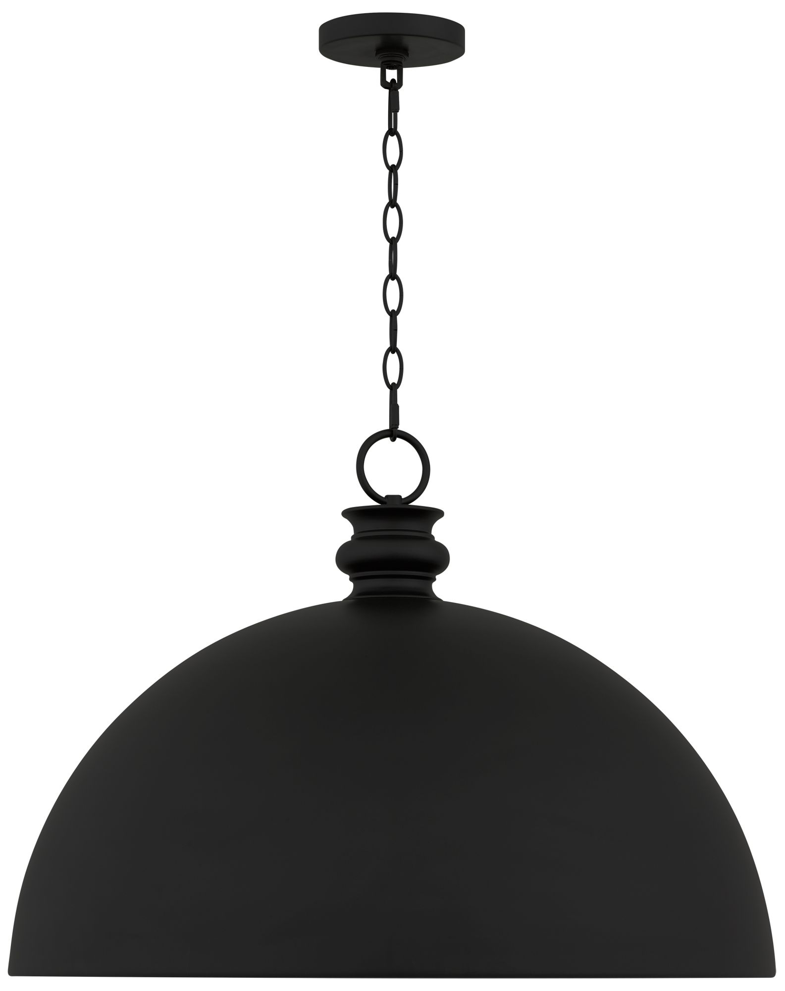 Thumbnail4 of Braylon 1-Light Matte Black Pendant Light more views