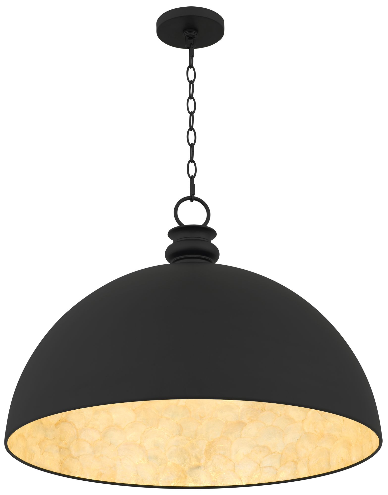 Braylon 1-Light Matte Black Pendant Light