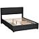 Braylon Charcoal Gray Fabric Queen 3-Drawer Platform Bed