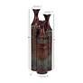 Brazil Ombre Glossy Bronze Decorative Fluted Vases Set of 3