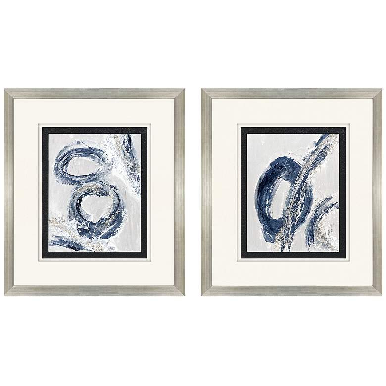 Image 1 Breakdown 28"W x 32"H Framed Art Set of 2