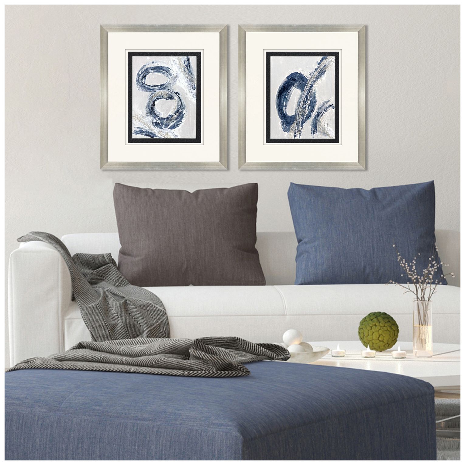 Image 4 Breakdown 28"W x 32"H Framed Art Set of 2 more views