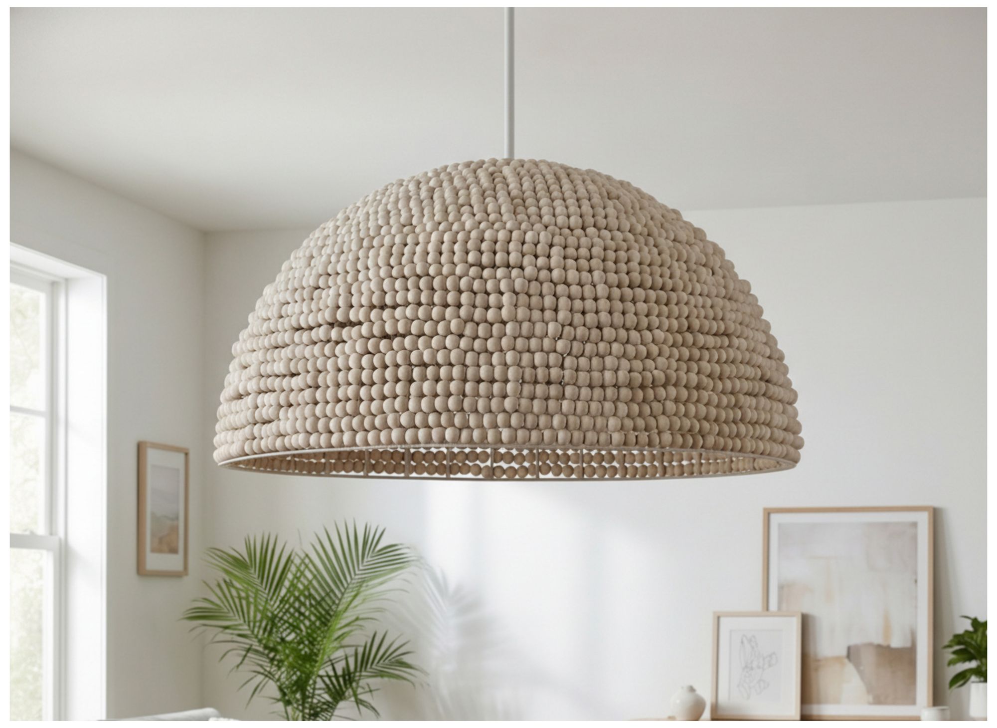 Image 6 Breanne 35" Wide 4-Light Vintage White, Matte White Pendant more views
