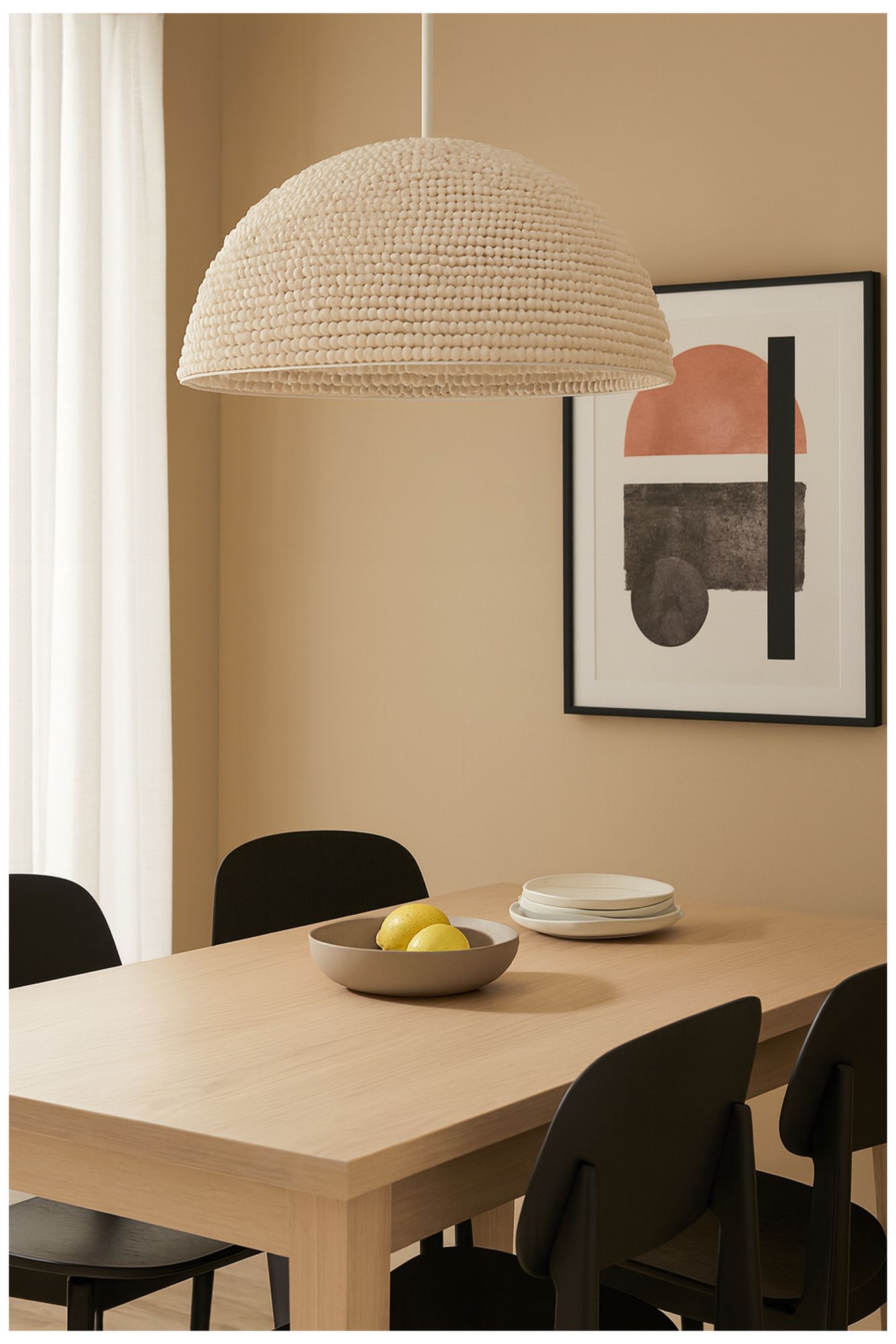 Image 7 Breanne 35" Wide 4-Light Vintage White, Matte White Pendant more views