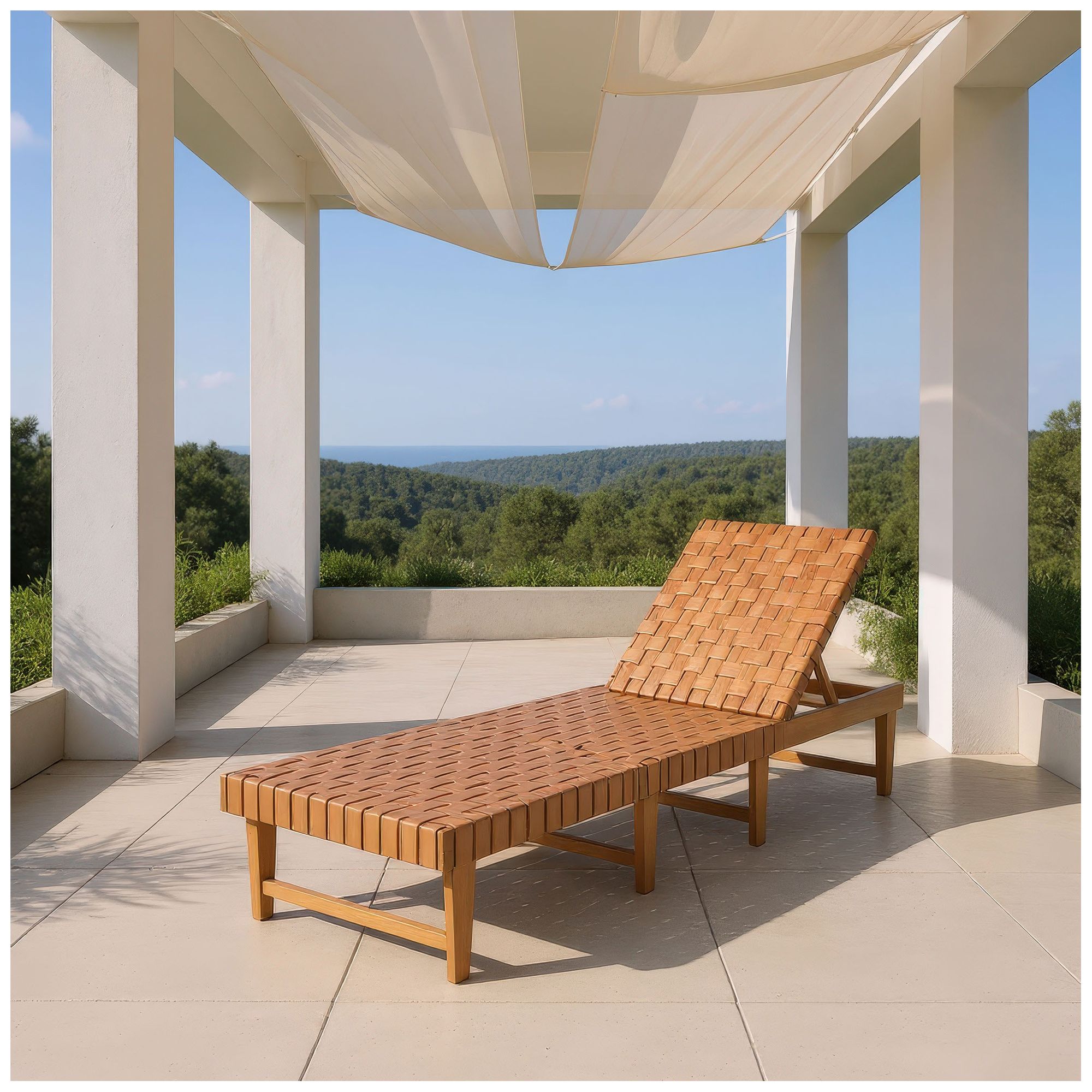 Breath Chaise Lounge Brown