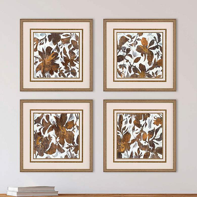 Image 2 Breath of Air 19 inch Square 4-Piece Framed Wall Art Set