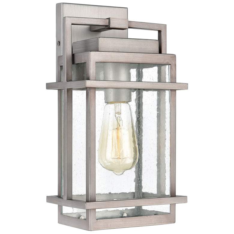 Image 1 Breckenridge 14 inch High 1-Light Outdoor Sconce - Weathered Zinc