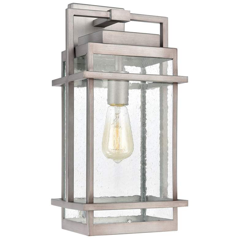 Image 1 Breckenridge 19 inch High 1-Light Outdoor Sconce - Weathered Zinc