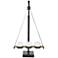 Breckenridge 29 1/4" High Black Brass Pillar Candle Holder