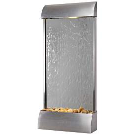 Image2 of Breckenridge 42" High Steel Mirror LED Outdoor Wall Fountain