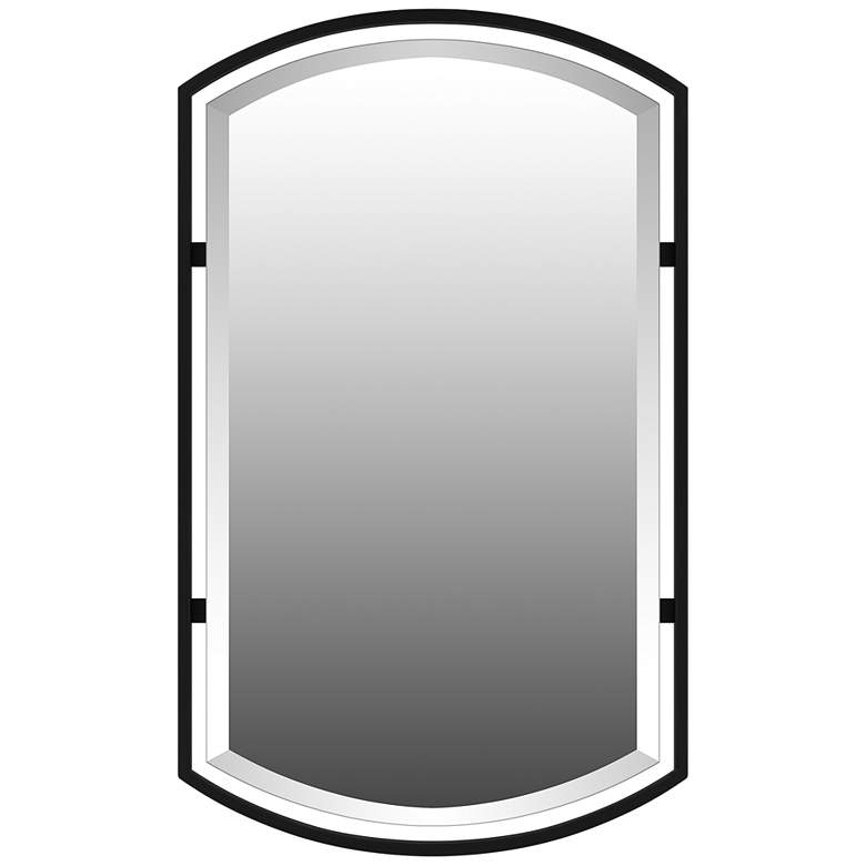 Image 1 Breckenridge Matte Black 21" x 35" Rectangular Wall Mirror