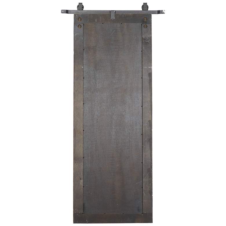 Image 5 Breckin Distressed Brown Wood 34 inch x 71 inch Wall/Floor Mirror more views