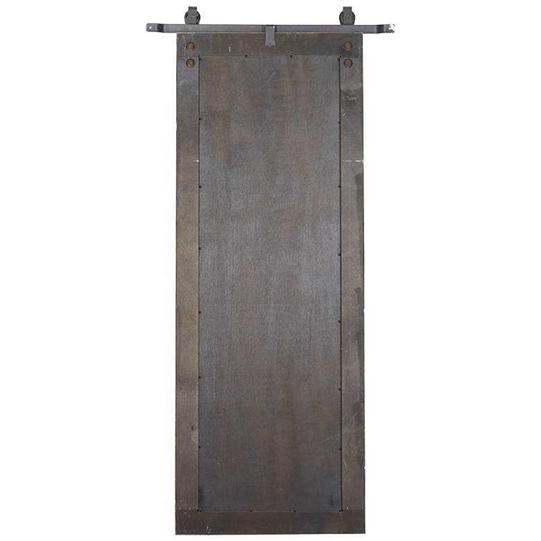 Image 5 Breckin Distressed Brown Wood 34" x 71" Wall/Floor Mirror more views
