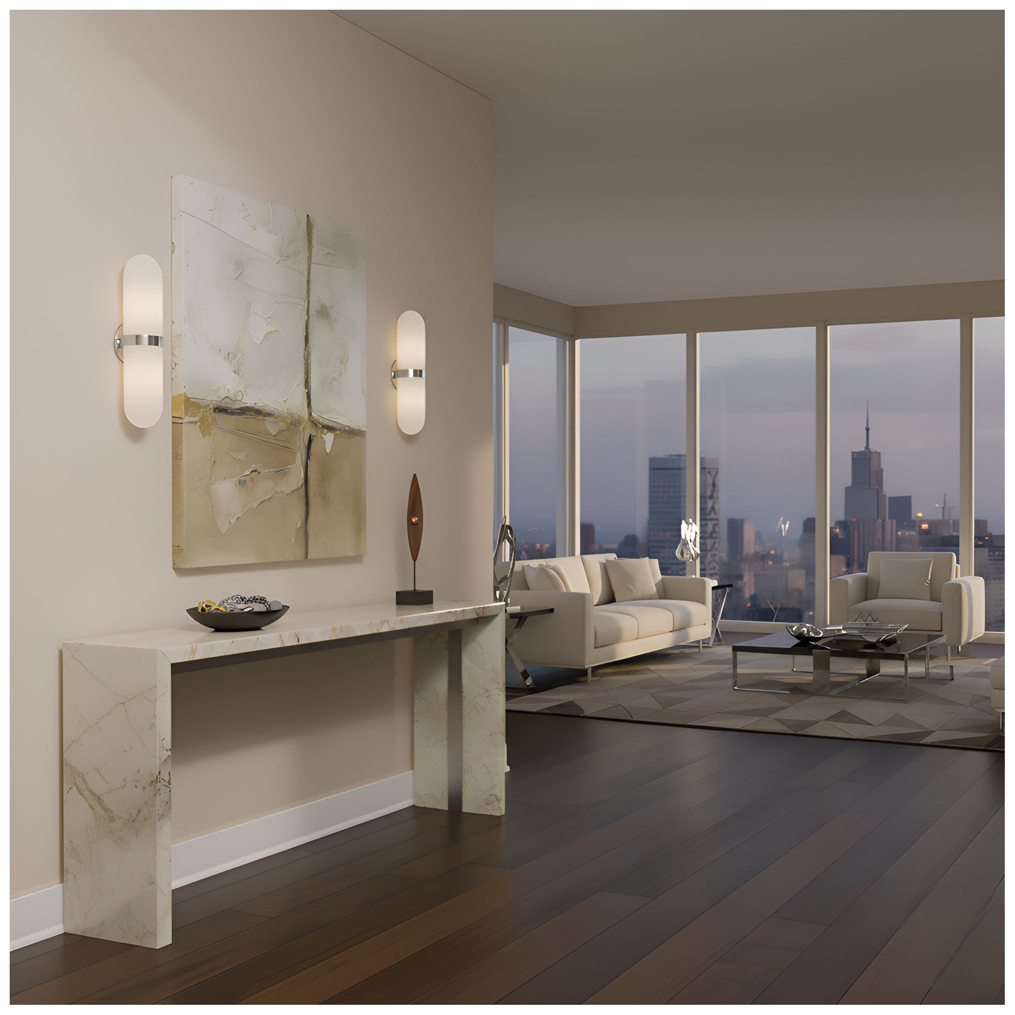 Image 7 Bree 2-Light Polished Chrome Wall Sconce more views