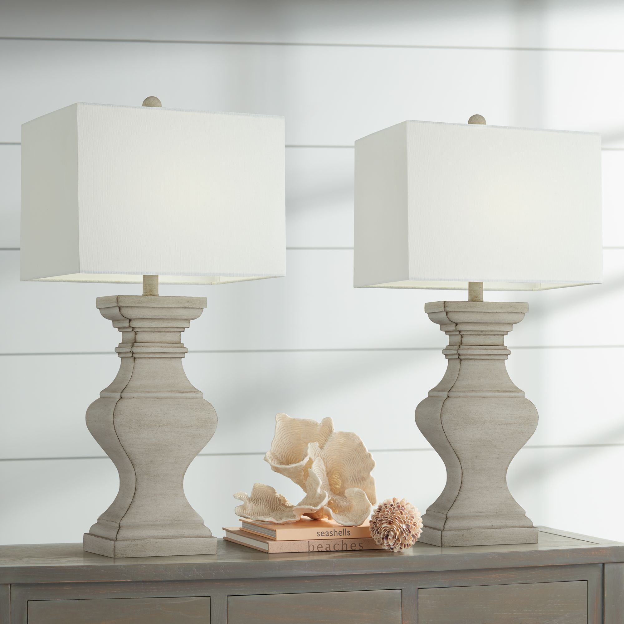 farmhouse white table lamps