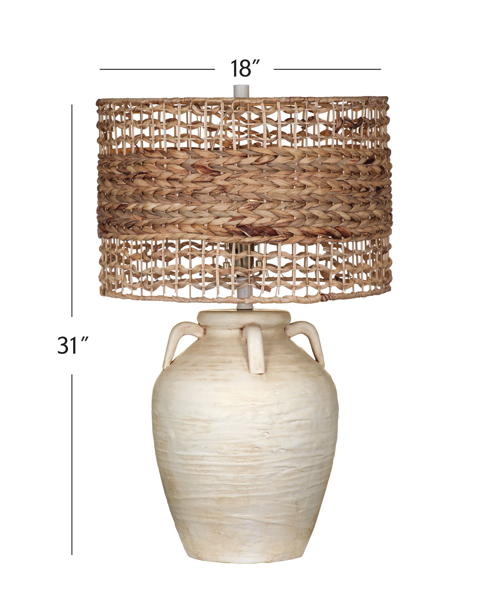 Image 5 Breeze 30" High Cream Table Lamp more views