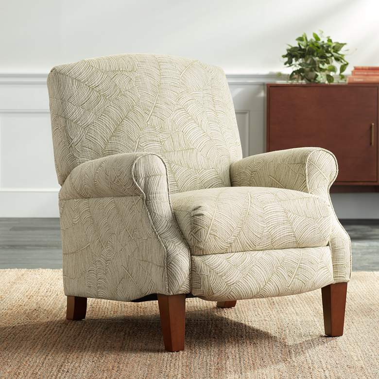 Breeze Leaf Upholstered Fabric 3-Way Recliner Chair