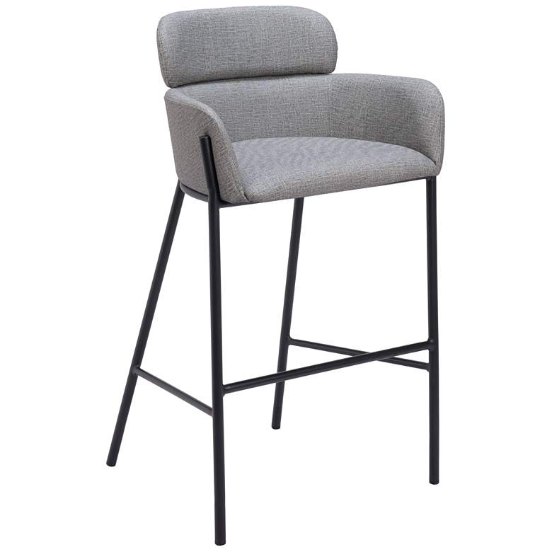 Image 1 Bremor Barstool Slate Gray