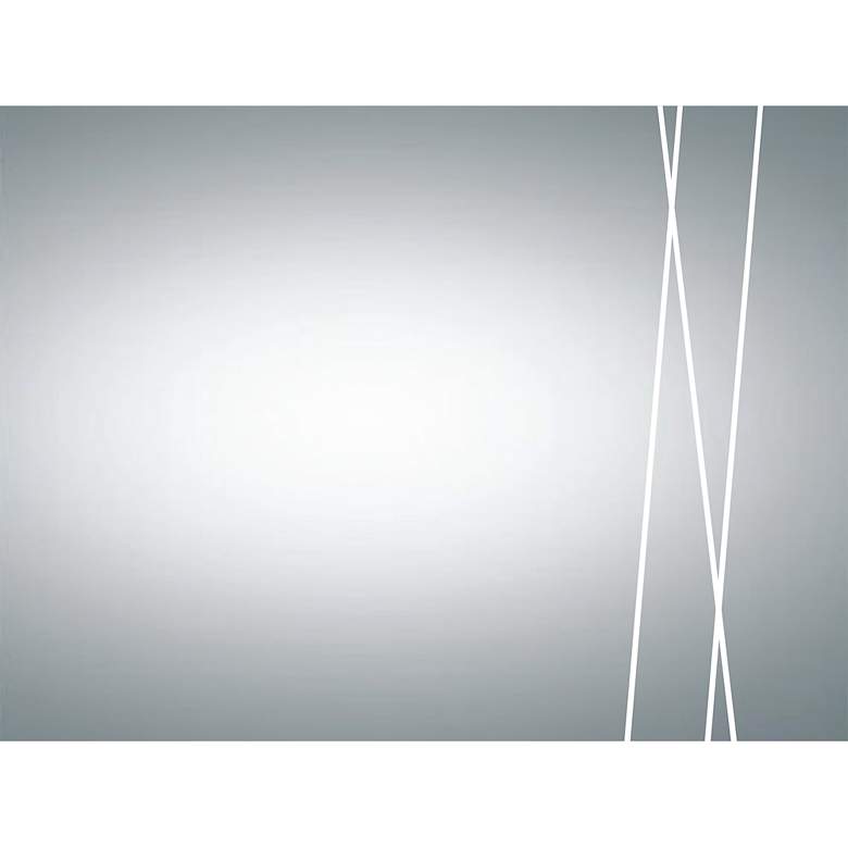Image 2 Brenda 23 1/2" x 39 1/2" Rectangular Etched Wall Mirror