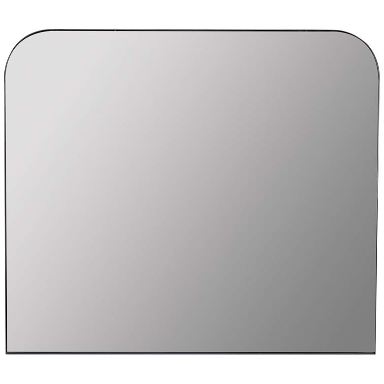 Image 2 Brendan Matte Black Metal 40 inch x 34 inch Rectangular Wall Mirror