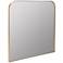 Brendan Shiny Gold Metal 40" x 34" Rectangular Wall Mirror