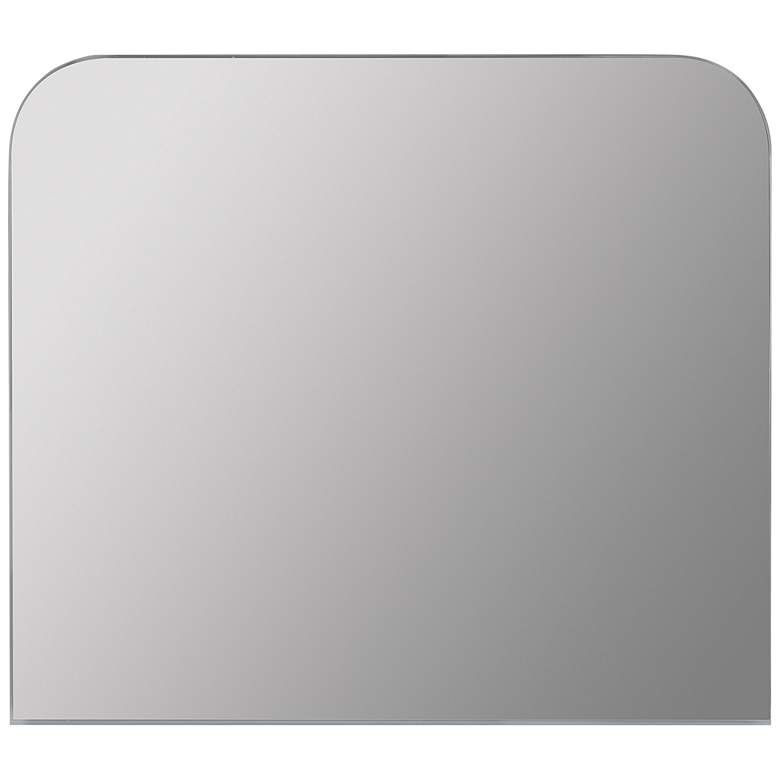 Image 2 Brendan Shiny Silver 40 inch x 34 1/4 inch Rectangular Wall Mirror