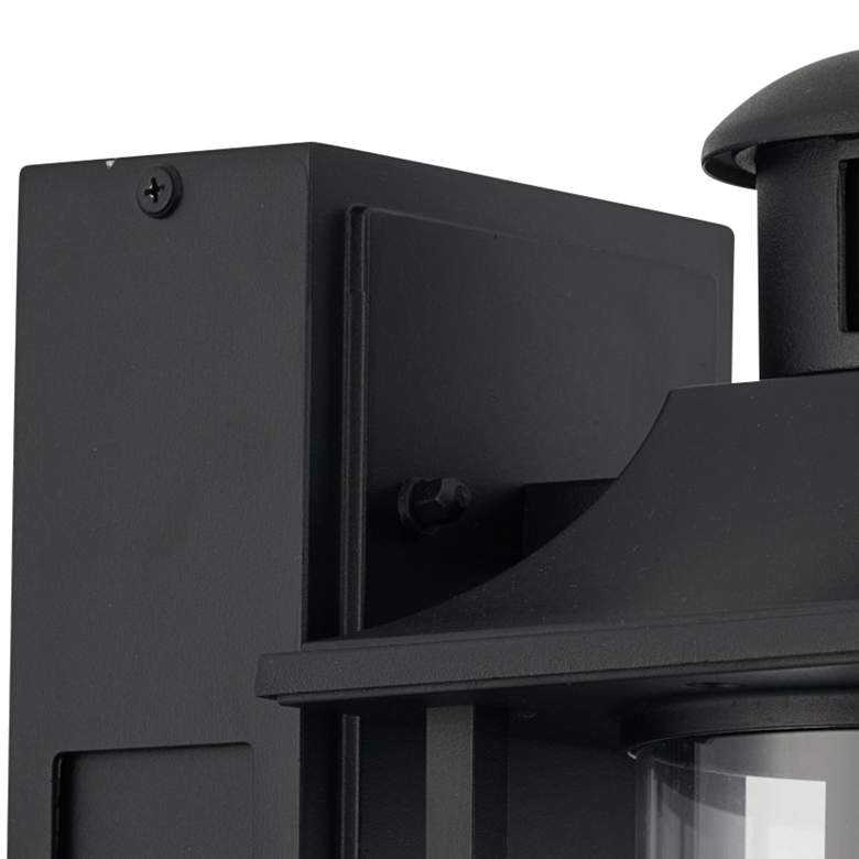 Image 2 Brennan 11 1/2"H Black Dusk to Dawn Motion Sensor LED Outdoor Light more views