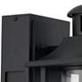Brennan 11 1/2"H Black Dusk to Dawn Motion Sensor LED Outdoor Light