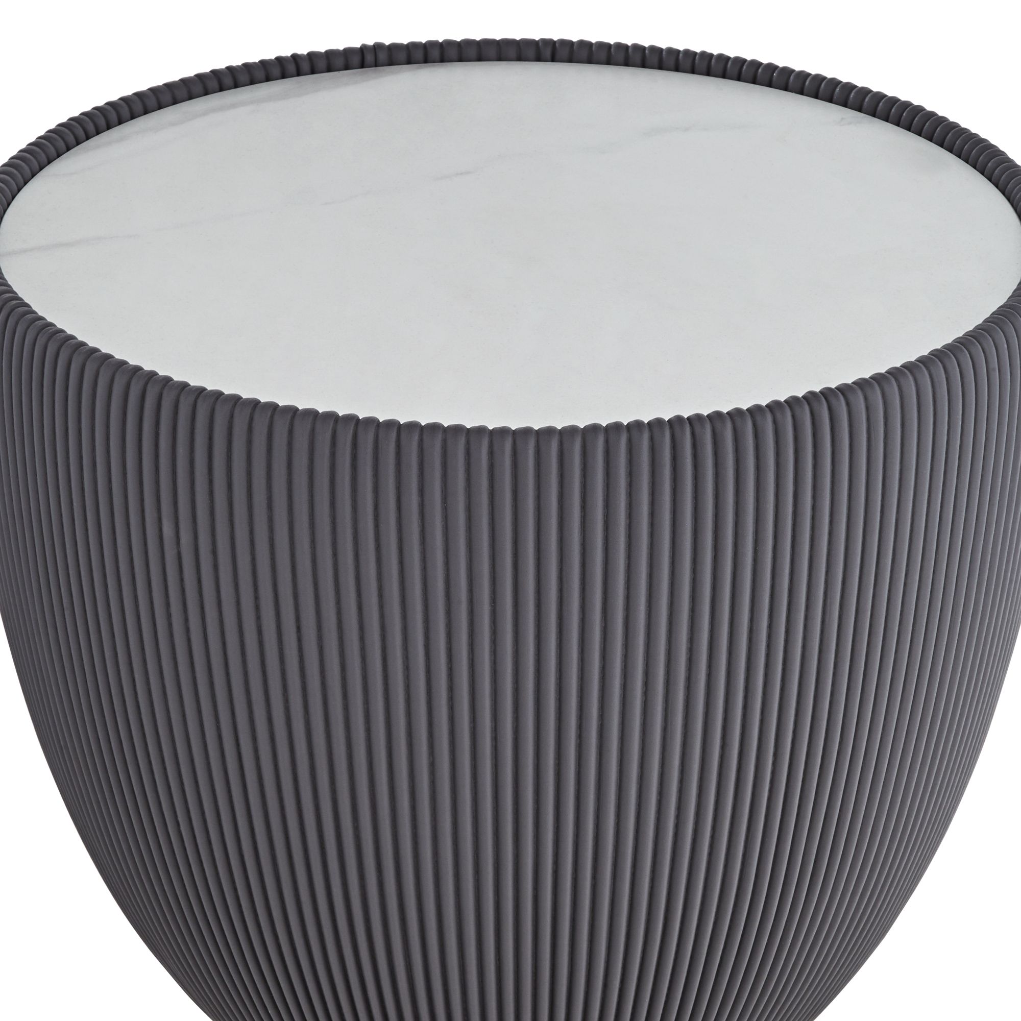 Image 2 Brennan 18 1/2" Wide Gray and Faux Marble Coffee Tables Set of 2 more views
