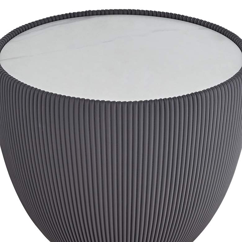 Image 2 Brennan 18 1/2" Wide Gray and Faux Marble Coffee Tables Set of 2 more views