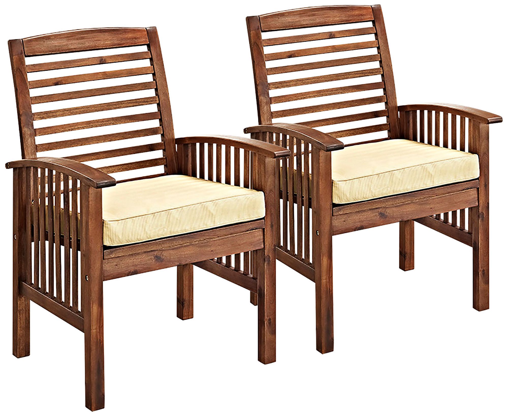 dark brown patio chairs