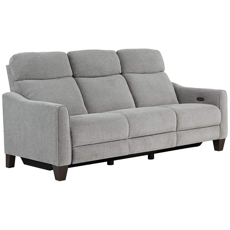 Image 3 Brennan Praetor Dusk Fabric 2-Recliner Power Sofa