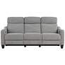 Brennan Praetor Dusk Fabric 2-Recliner Power Sofa in scene