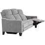 Brennan Praetor Dusk Fabric 2-Recliner Power Sofa in scene