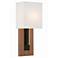 Brent 15" High Vibrant Gold and Matte Black ADA Wall Sconce