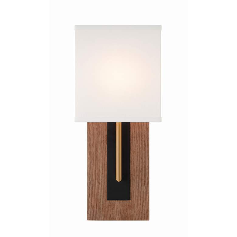 Image 3 Brent 15" High Vibrant Gold and Matte Black ADA Wall Sconce more views