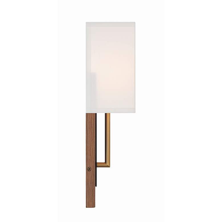 Image 4 Brent 15" High Vibrant Gold and Matte Black ADA Wall Sconce more views