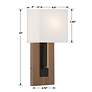 5_Brent 15" High Vibrant Gold and Matte Black ADA Wall Sconce more views