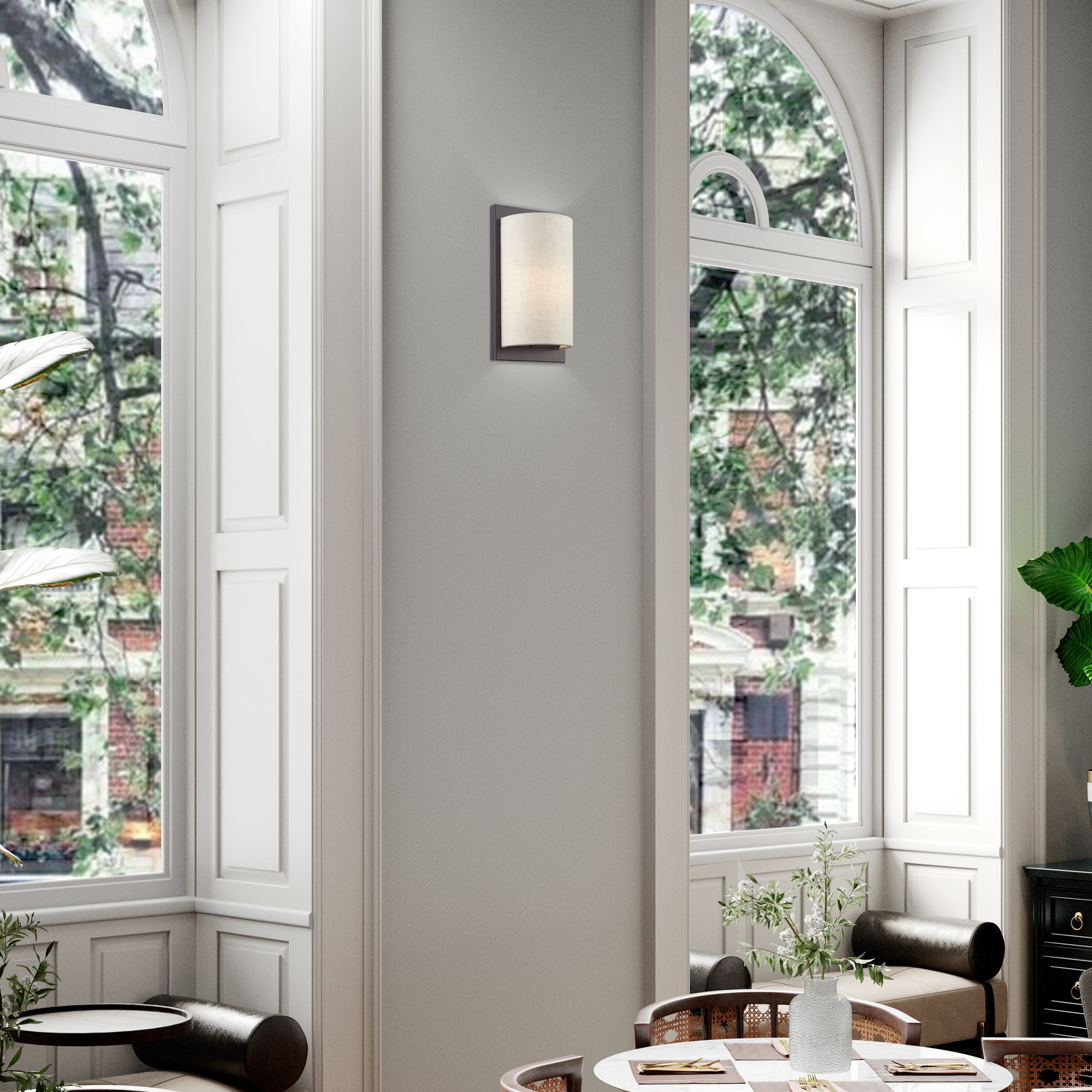 Brenton 11" High English Bronze ADA Wall Sconce