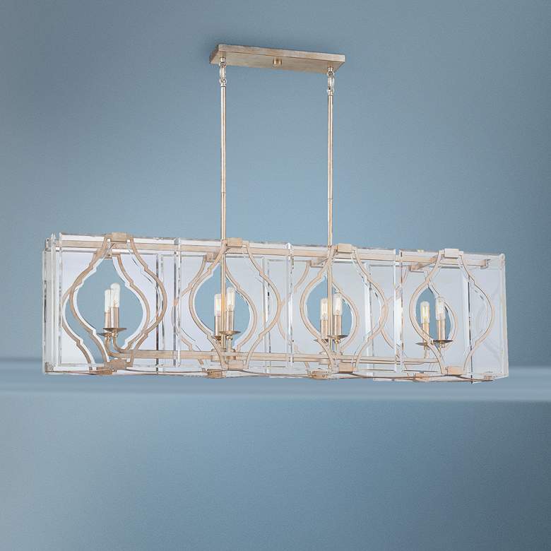 Image 1 Brenton Cove 50 1/4 inchW Gold Kitchen Island Light Chandelier