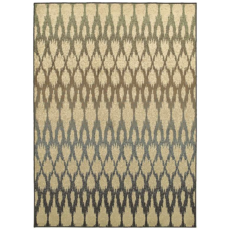 Image 1 Brentwood 001H9 5&#39;3 inchx7&#39;3 inch Multi-Color Ivory Area Rug