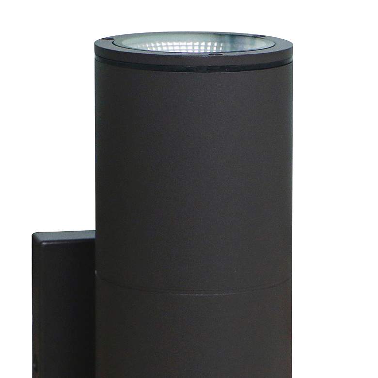 Image 3 Brentwood 11 3/4" High Bronze Up Down LED Outdoor Wall Light more views