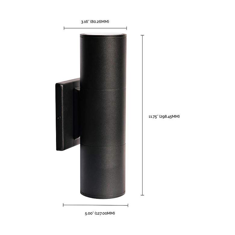 Image 6 Brentwood 11 3/4" High Bronze Up Down LED Outdoor Wall Light more views