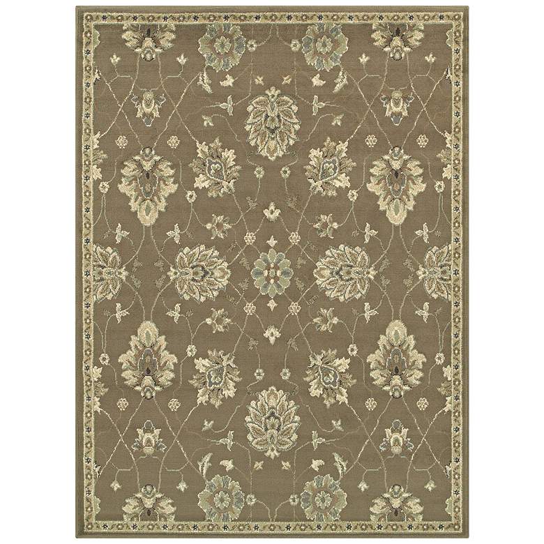 Image 1 Brentwood 1330E 5'3"x7'3" Brown and Beige Area Rug