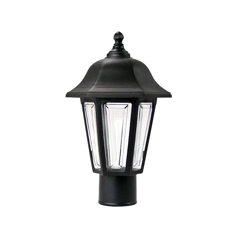 Image 1 Brentwood 15.5" High Black Finish Traditional Outdoor Post Mount Light