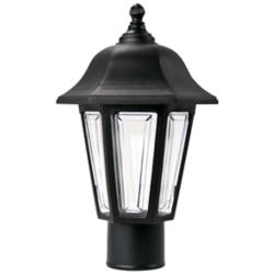 Brentwood 15.5&quot; High Black Finish Traditional Outdoor Post Mount Light