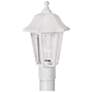 Brentwood 15.5" High White Finish Traditional Outdoor Post Mount Light