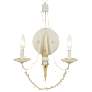 Brentwood 2-Lt Country White Wall Sconce