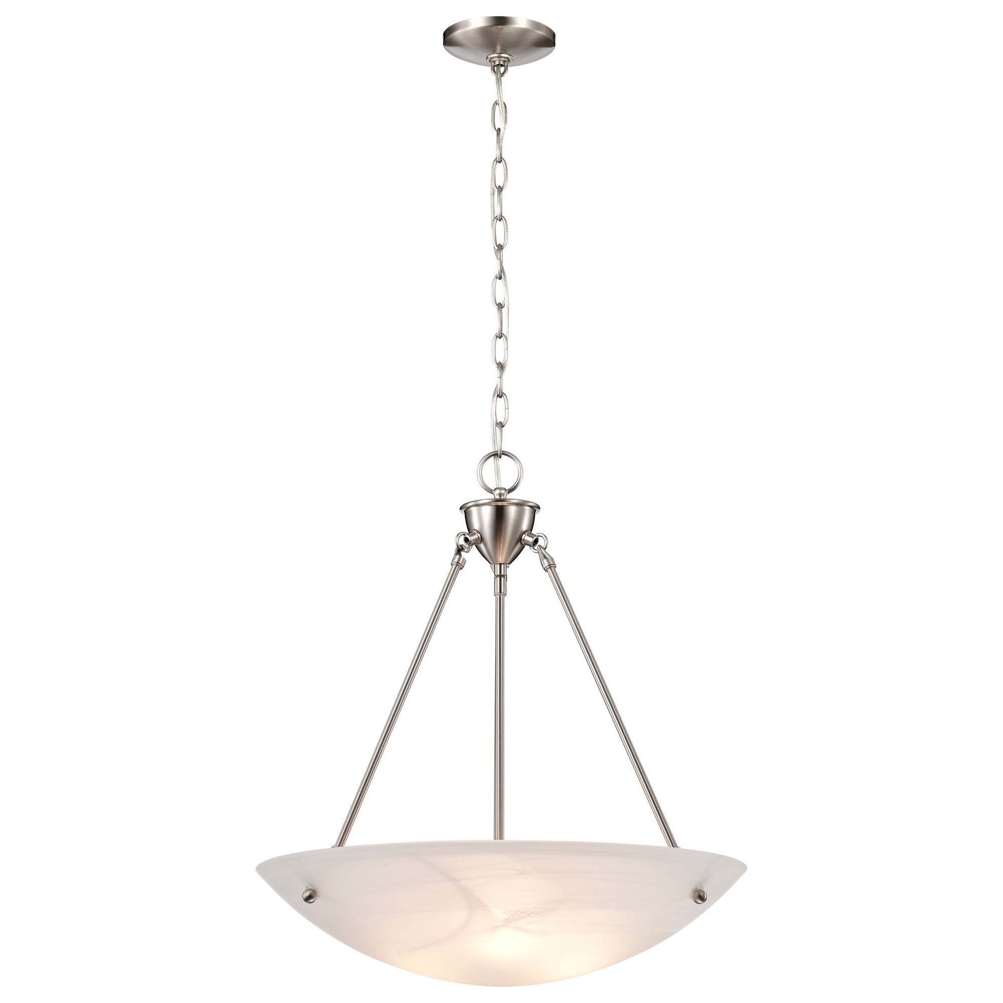 Image 4 Brentwood 22 1/2" Wide Brushed Nickel Bowl Pendant Light more views