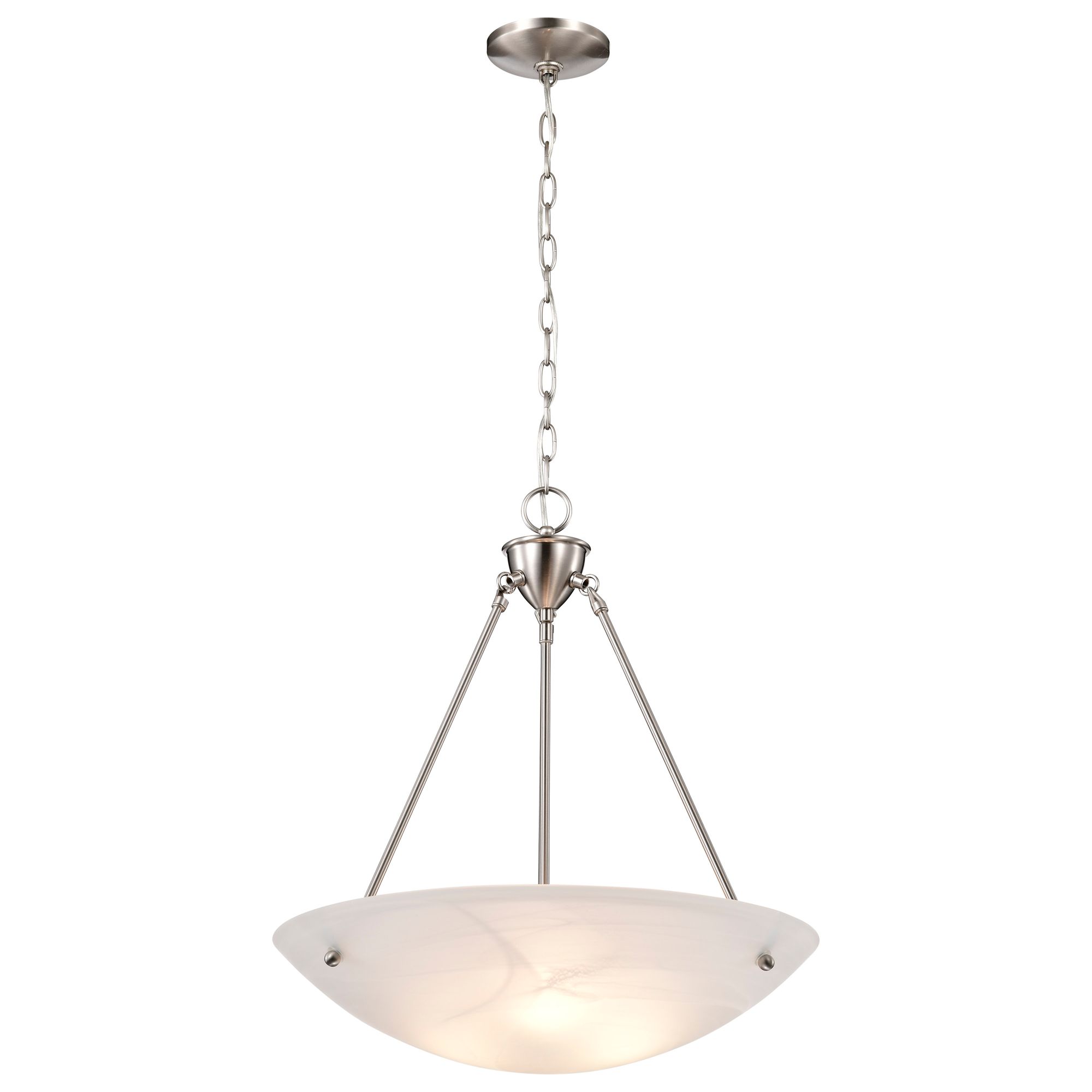 Image 5 Brentwood 22 1/2" Wide Brushed Nickel Bowl Pendant Light more views
